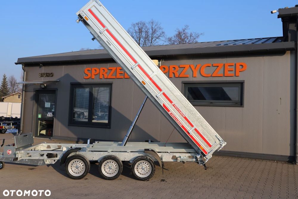 TEMARED /MARTZ TIPPER 4020/3 C S 3,5T 405x197x40 cm , DMC 3500 kg, 3 osie, Koła 195R13C, Burty stalowe - 20