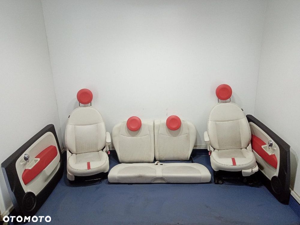 FIAT 500 500E I 12-19 USA FOTELE KANAPA BOCZKI KOMPLET - 1