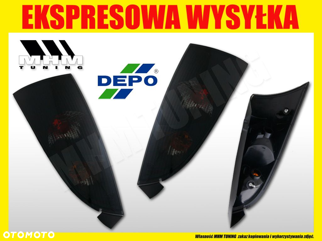 LAMPA TYL KPL FORD FOCUS MK 1 BLACK SMOKE DEPO FK - 2