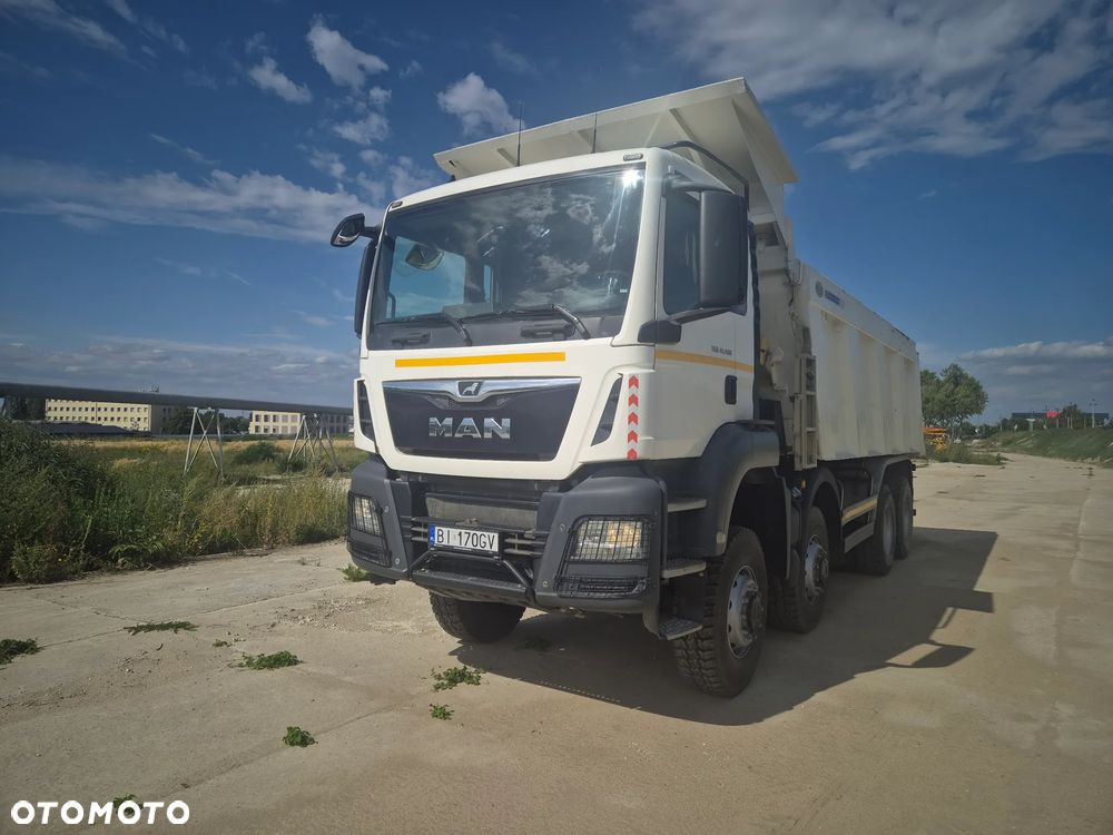 MAN TGS 41.460 8x8, MILLER hardoks, wywrotka, 89 000km, bardzo ładny stan, klima - 3