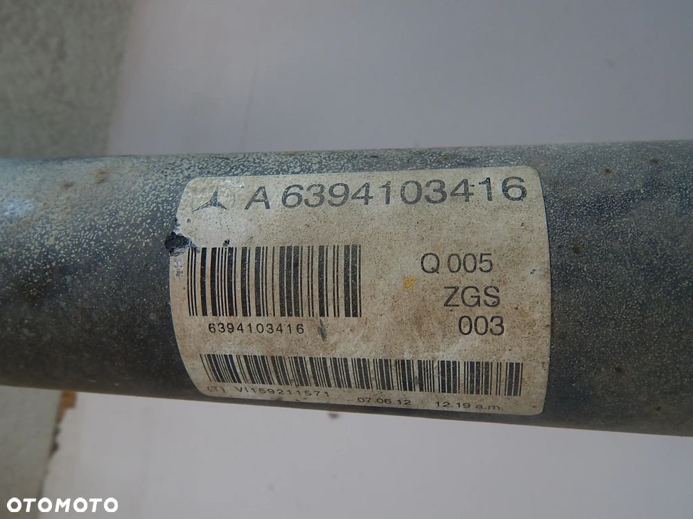 Wał napędowy Mercedes Vito w639 Viano 639 Lift 04-14 Łuków części - 6