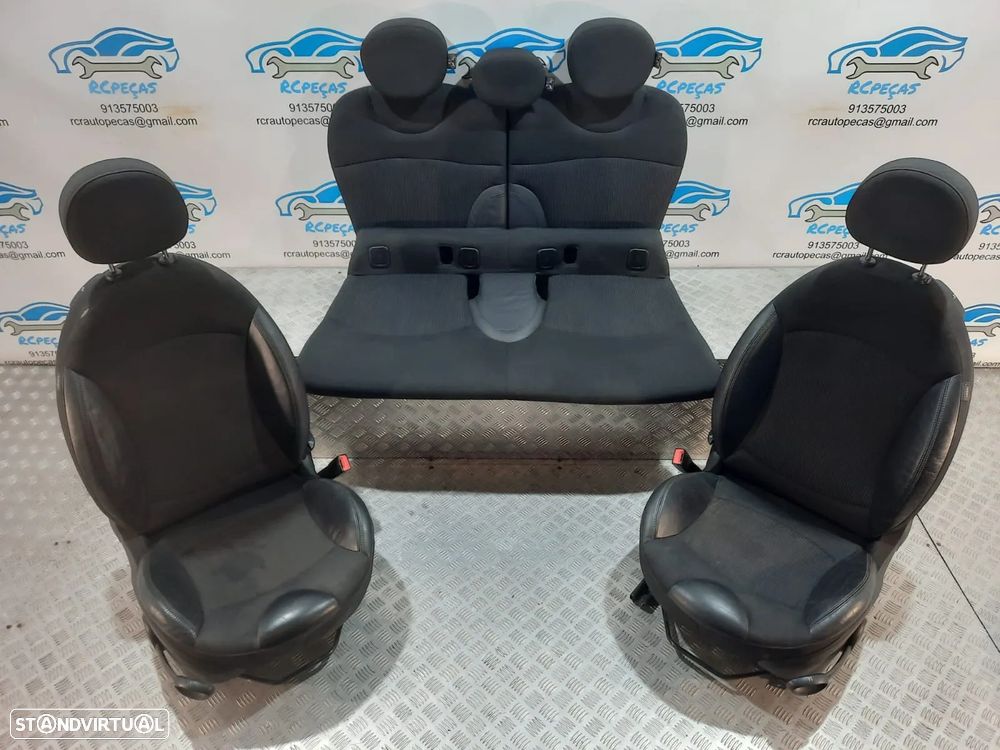 BANCO BANCOS ORIGINAIS MINI COOPER R55 CLUBMAN PELE TECIDO AIRBAG - 8