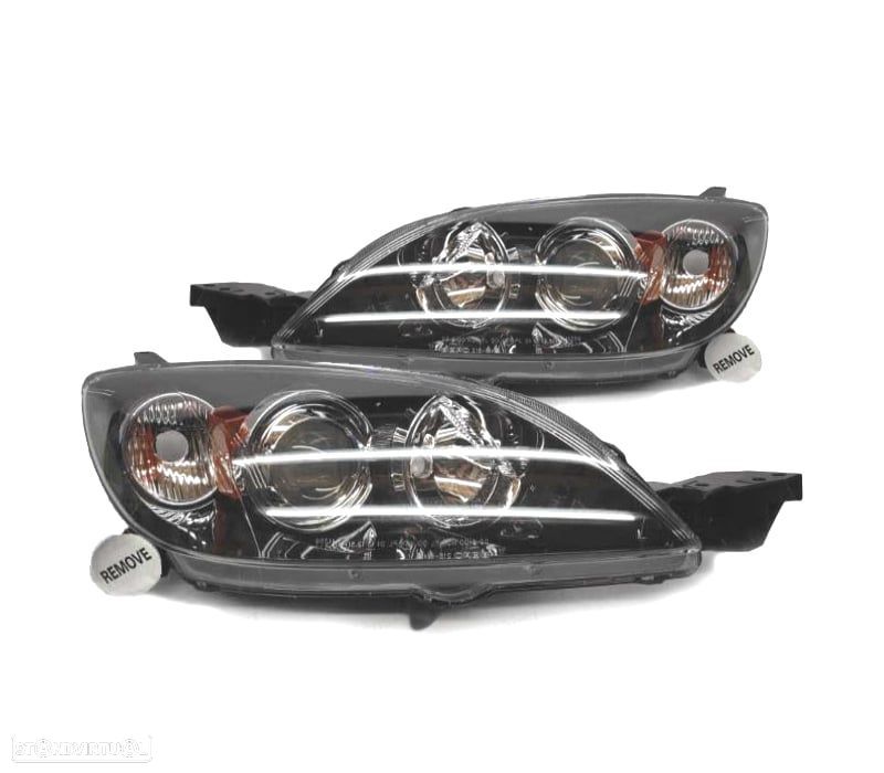 FARÓIS OPTICAS PARA MAZDA 3 HATCHBACK 5P 03-09 - 1