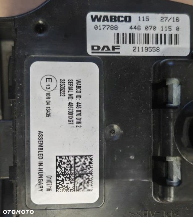 KAMERA PASA RUCHU / RADAR DAF XF POLIFT 2119558 - 4
