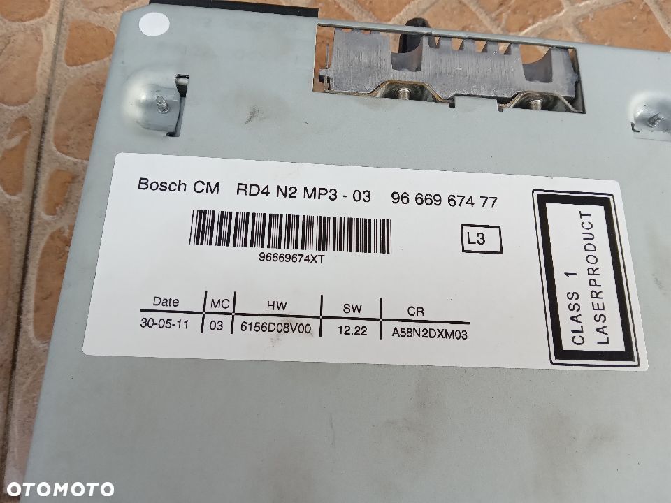 Peugeot Citroen radio MP3 9666967477 - 2