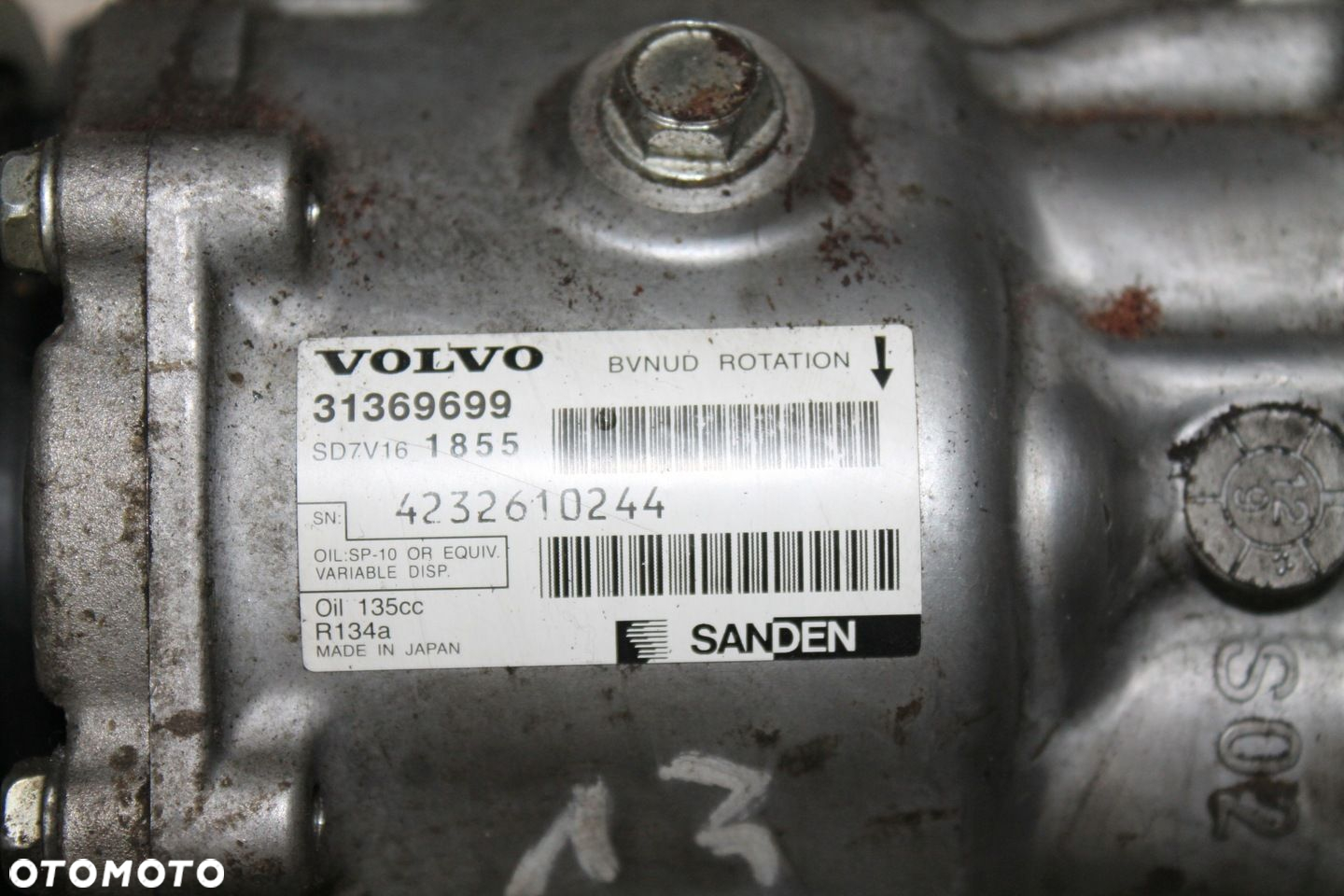 VOLVO V60S60V70S80 SPRĘŻARKA KLIMATYZACJI 31369699 - 2