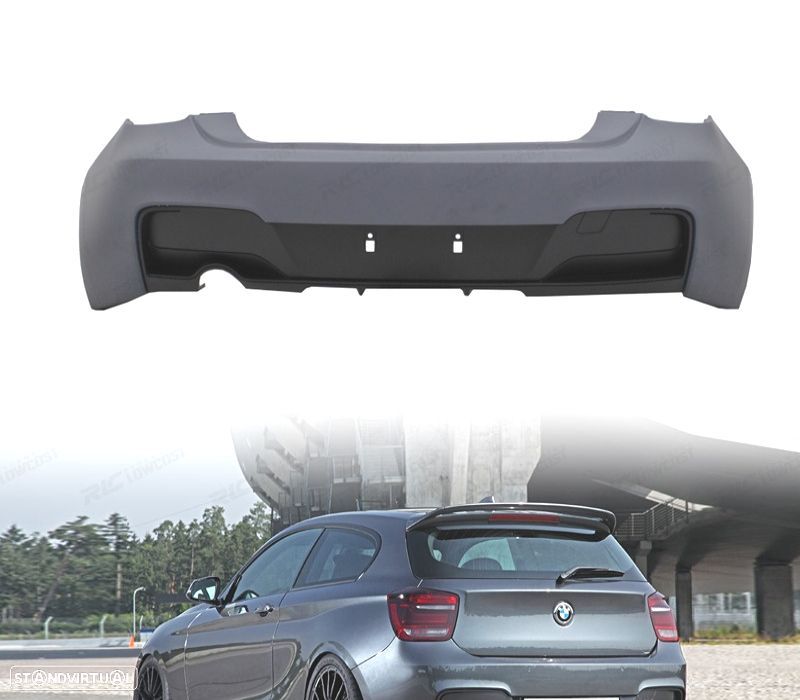 PARA-CHOQUES TRASEIRO BMW SERIE 1 F20 F21 11-15 LOOK M PERFORMANCE - 1