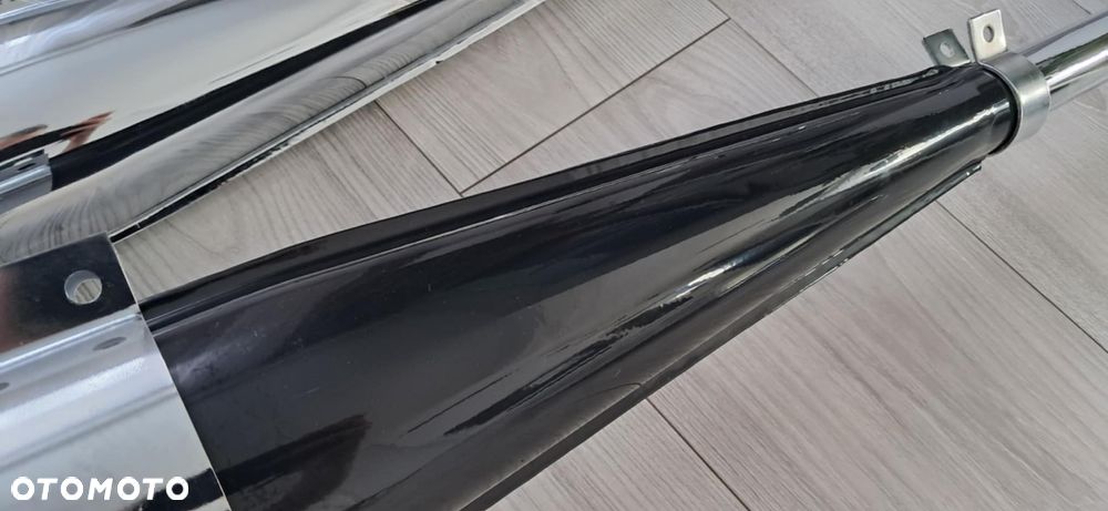 NOWY TŁUMIK WYDECH RURA WSK WSKI 125 B1 B3 CHROM CZARNY - 2