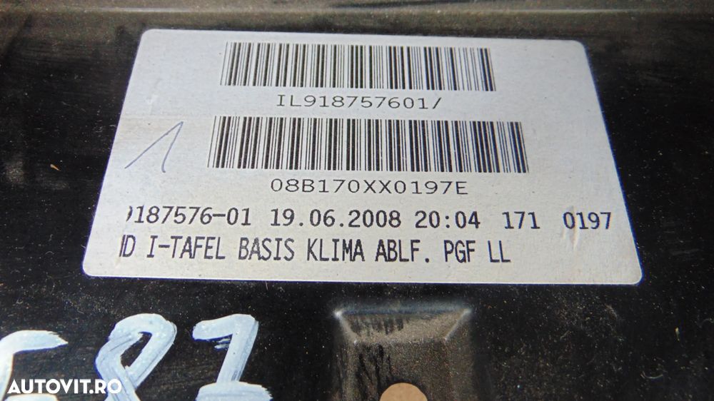 Plansa Bord cu airbag volan-pasager BMW Seria 1 E87/E81 2.0 diesel an 2004-2010 - 7