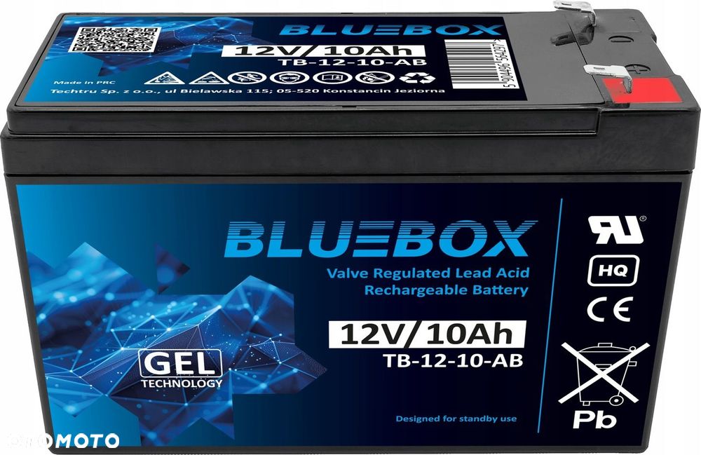 AKUMULATOR AGM 12V 10Ah AUTKA ZABAWKI ALARM UPS - 2