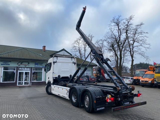 Scania R450 6x2 Hakowiec Meiller RS21, skrętna i podnoszona oś, 2018 r - 11