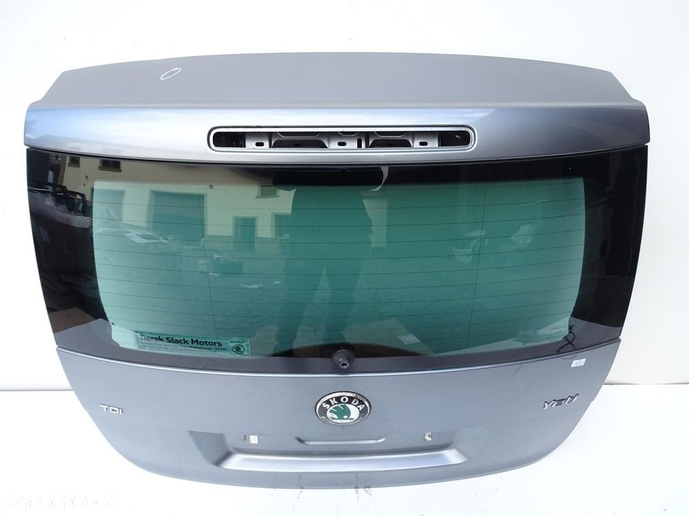 KLAPA TYŁ TYLNA BAGAŻNIKA + SZYBA LF8L SKODA YETI I 09-13r - 5