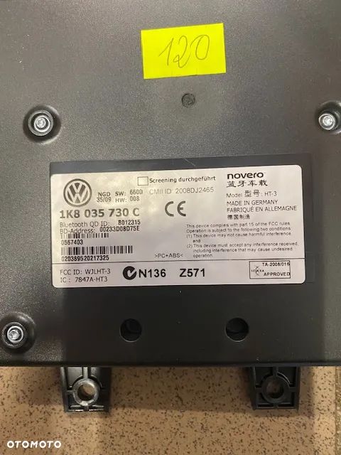 MODUŁ STEROWNIK BLUETOOTH VOLKSWAGEN VW PASSAT B6 1K8035730C - 2