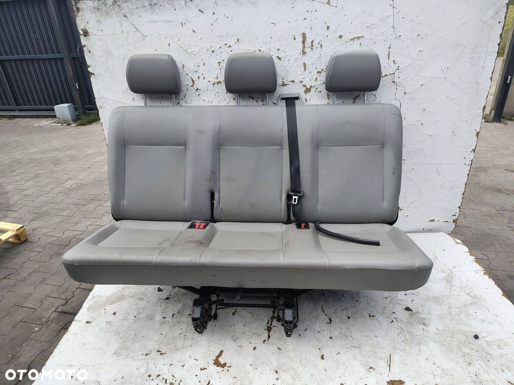 FOTEL KANAPA PASAŻERA 2 RZĄD VOLKSWAGEN T5 FL LIFT - 7