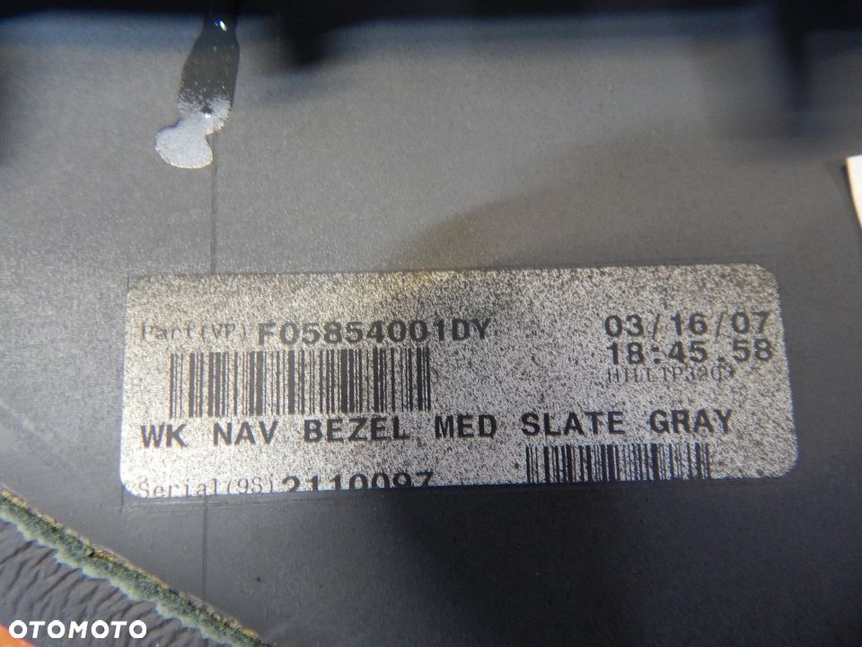 Ramka daszek osłona radia Jeep GRAND CHEROKEE WK 05-10 OVERLAND skóra Łuków części - 5