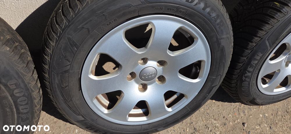 Felgi aluminiowe koła opony zima Audi A4 B6 5X112 15 - 4