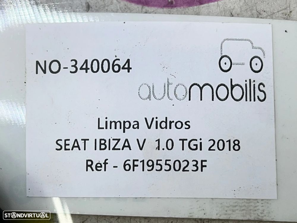 Limpa Vidros SEAT IBIZA V 1.0 TGI Ref. 6F1955023F - NO. 340064 - 3