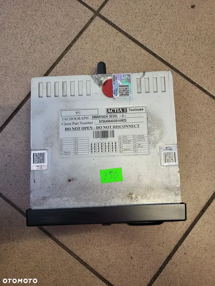 Tachograf ACTIA SMARTACH SEVEL 07354564520/44923 - 2