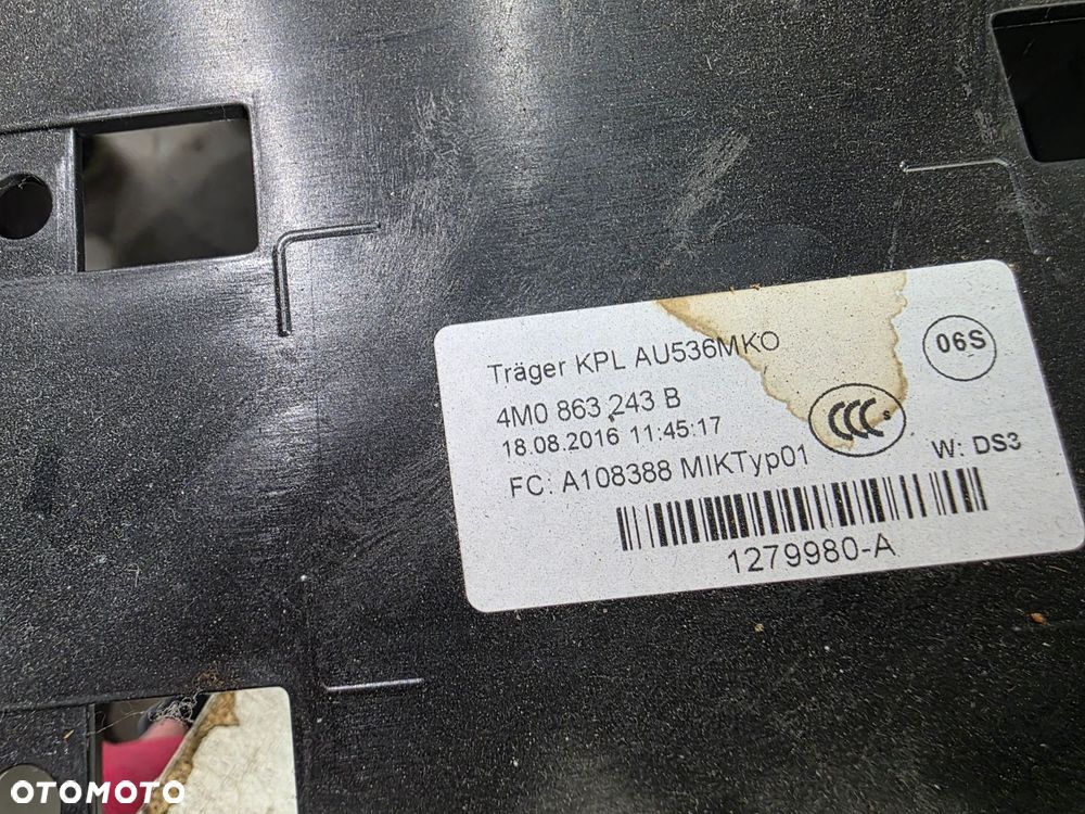STELAŻ PODSTAWA TUNELU ŚRODKOWEGO AUDI Q7 4M 4M0863243B - 6