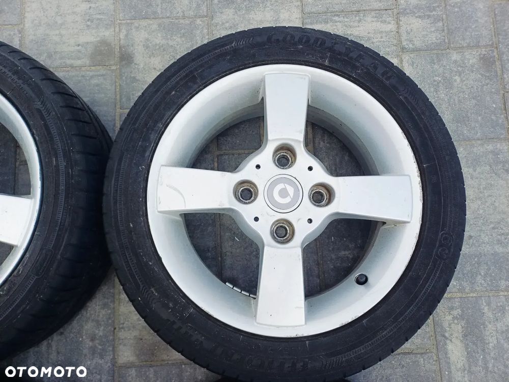 FELIGI Z OPONAMI ALUMINIOWE SMART FORFOUR R15 4X100 60.1mm OPONY 195/50 R15 LATO NR4 - 5