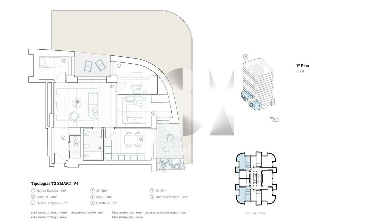 T3 Smart – Lake Towers - Grande imagem: 2/8