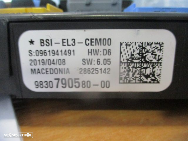 Caixa Fusiveis 9830790580 CITROEN C3 3 FASE 1 2019 1.2I 83CV 5P BRANCO - 3