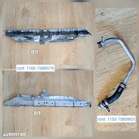 Anexe motor N55 benzina BMW instalatie electrica motor cutie viteze furtun lichid racire tub intercooler conducta combustibil suport motor compresor carcasa filtru aer - 9