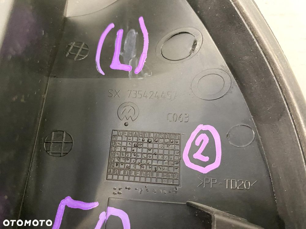 DUCATO BOXER JUMPER 06- Osłona Zaślepka NAKŁADKA Trójkąt Lusterka LEWY - 4