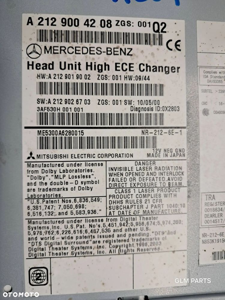 mercedes-benz w207 radio nawigacja navi a2129004208 - 11