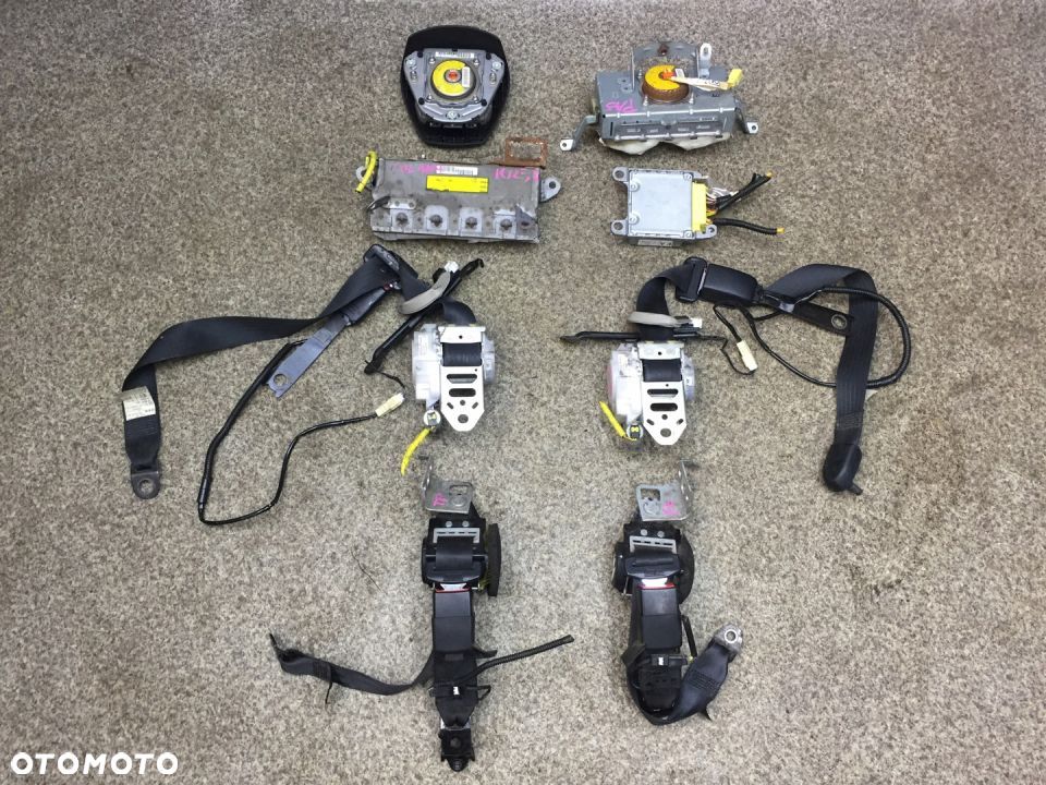 Avensis T27 zestaw poduszki pasy modul AIRBAG KPL - 3