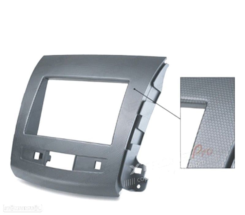 MOLDURA ADAPTADOR PRETO PARA RADIO 2-DIN PARA PEUGEOT MITSUBISHI CITROEN - 2