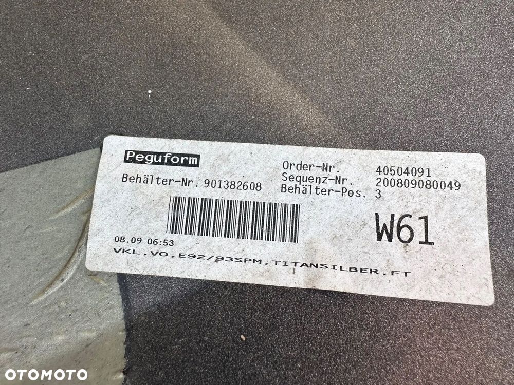 ZDERZAK BMW 3 E92 E93 2005R M PAKIET ORYGINAŁ KOMPLET - 8