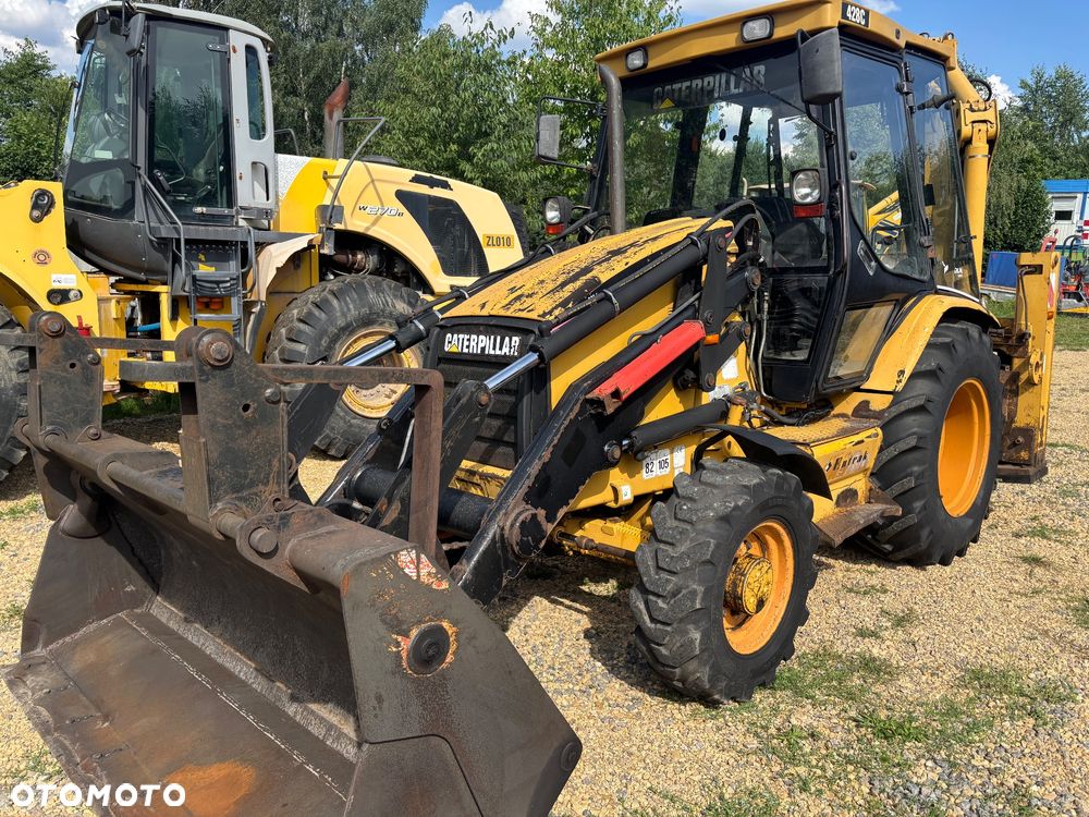 Caterpillar CAT 428C 2001r 4x4 perełka koparko ładowarka teleskop widły rekin - 2