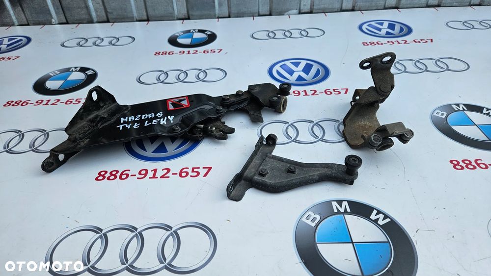 Mazda 5 I CR 2005-2010 ROLKA PROWADNICA DRZWI TYŁ KOMPLET LEWY - 2