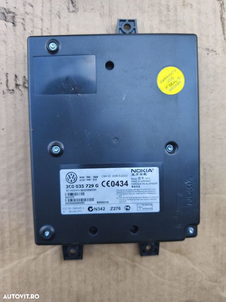 Unitate modul calculator bluetooth Vw Passat B6 7L6035730 3C0035729E - 4