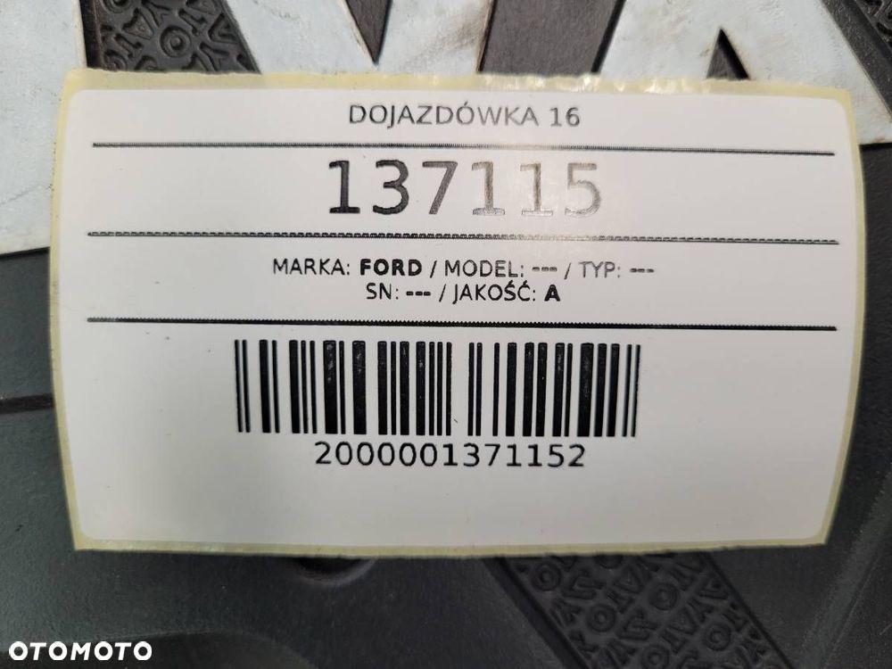 DOJAZDÓWKA KOŁO ZAPASOWE 16 5X108 125/85 FORD - 9