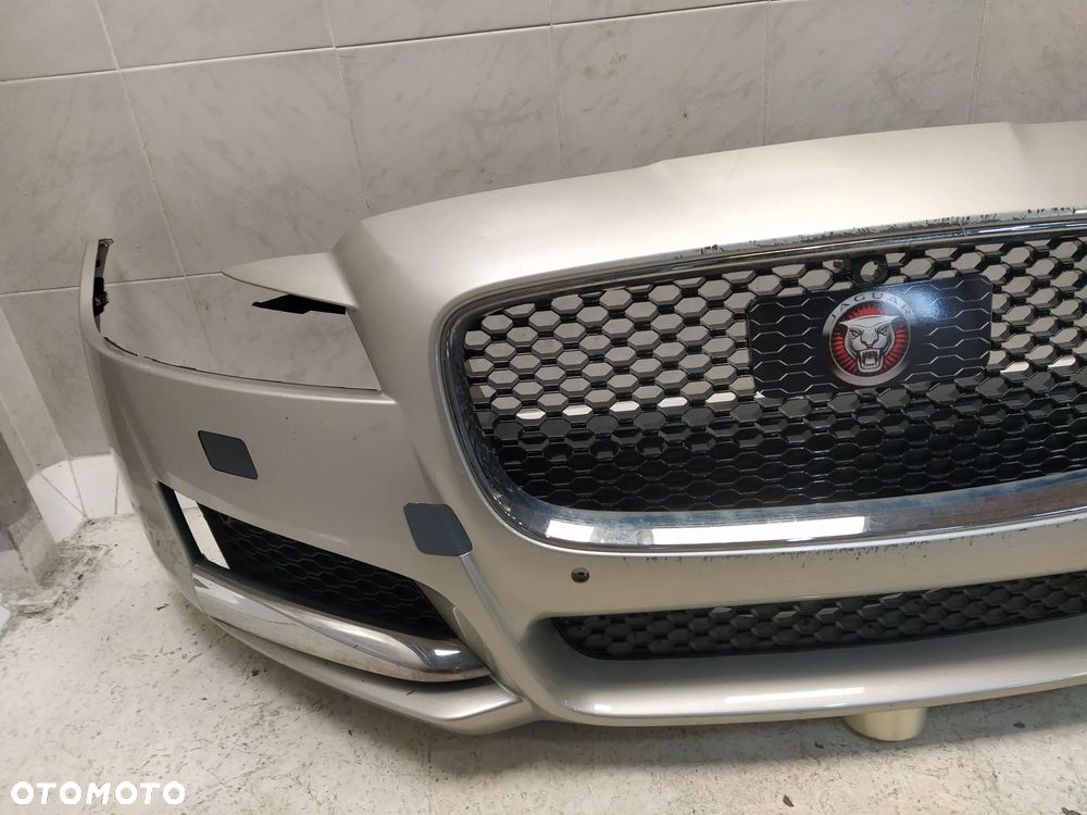JAGUAR XF X260 ZDERZAK PRZÓD PRZEDNI KOMPLETNY 4XPDC SPRYSKIWACZE GRILL ATRAPA CHŁODNICY ZNACZEK POD RADAR WIĄZKA ORYGINAŁ - 6