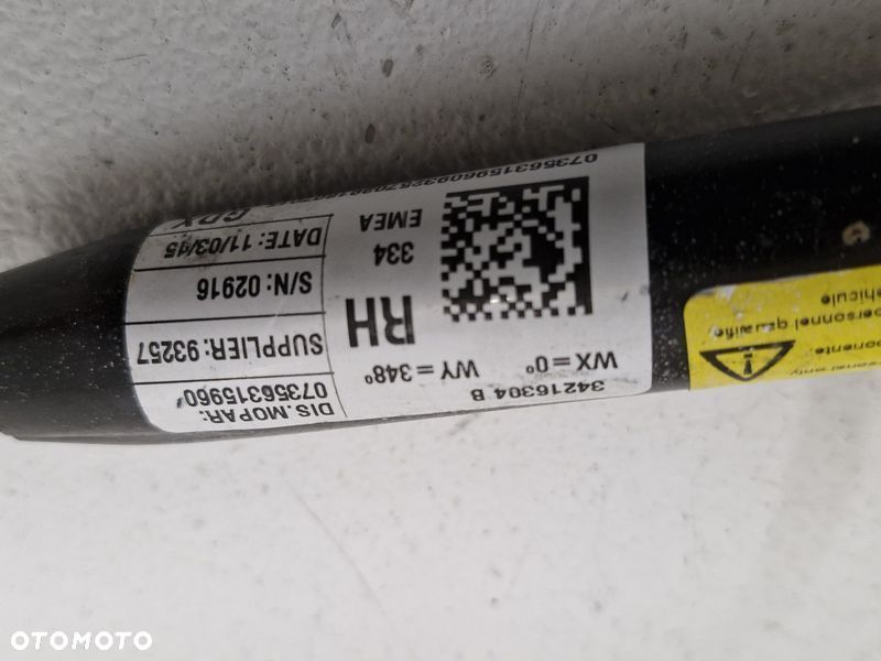 fiat 500x pas bezpieczeństwa prawy przód napinacz 07356315960 - 3