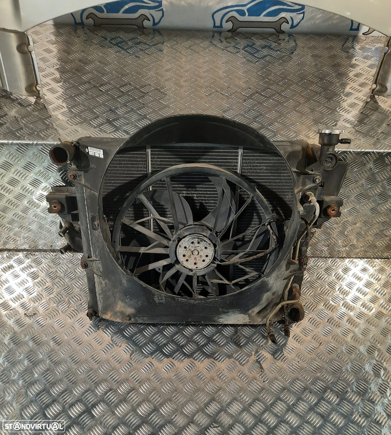 FRENTE COMPLETA JEEP GRAND CHEROKEE II 2 MK2 WJ CAPOT PARACHOQUES GUARDA-LAMAS OTICAS RADIADOR VENTILADOR FRENTE FIBRA REFORÇO - 13
