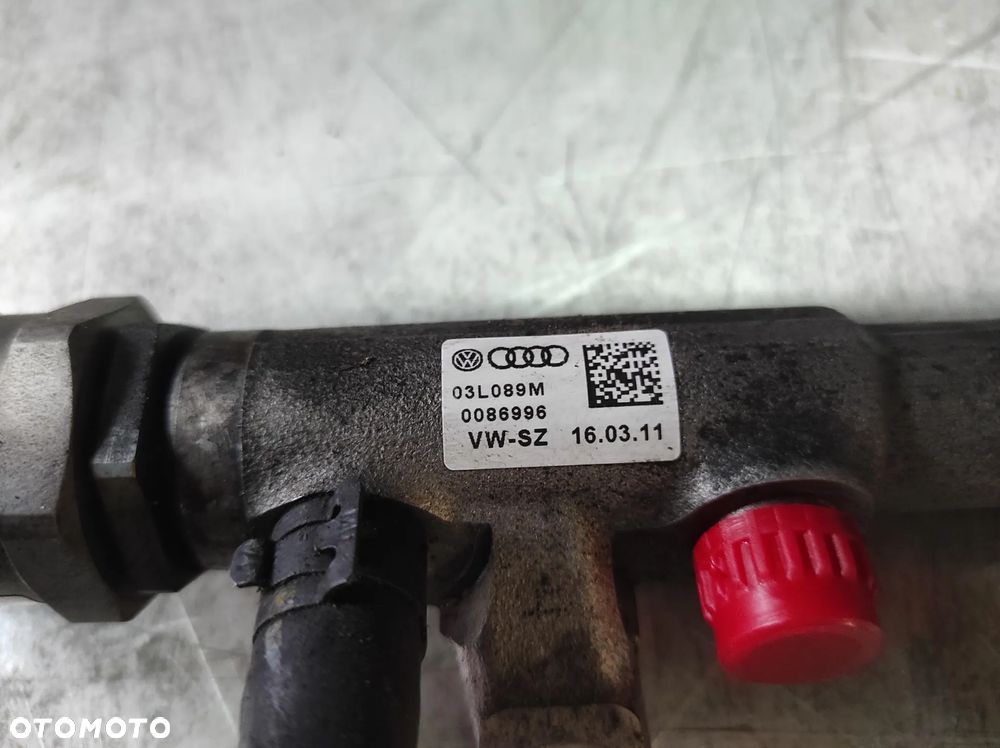 AUDI SKODA VW SEAT 2.0 TDI CBA CBB CBD CFF CGL CJC CAH CAG Listwa Wtryskowa RAIL SZYNA Czujniki Zawór 057130764H - 2