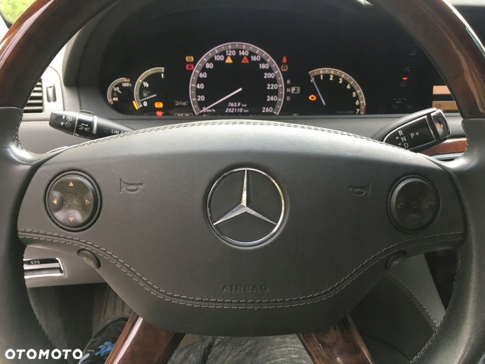 poduszka airbag kier mercedes w216 w221 siwa skora - 1