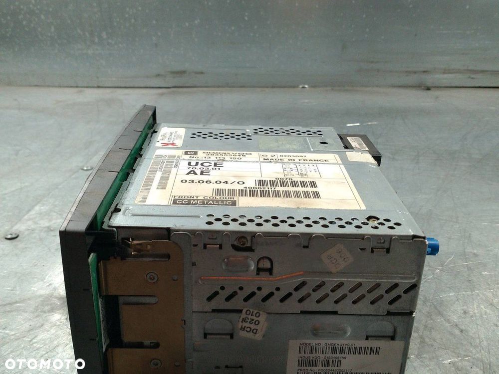 RADIO CD NAVI OPEL VECTRA C 13113150 383555646 24461297 5W70093 1.9 CDTI - 6