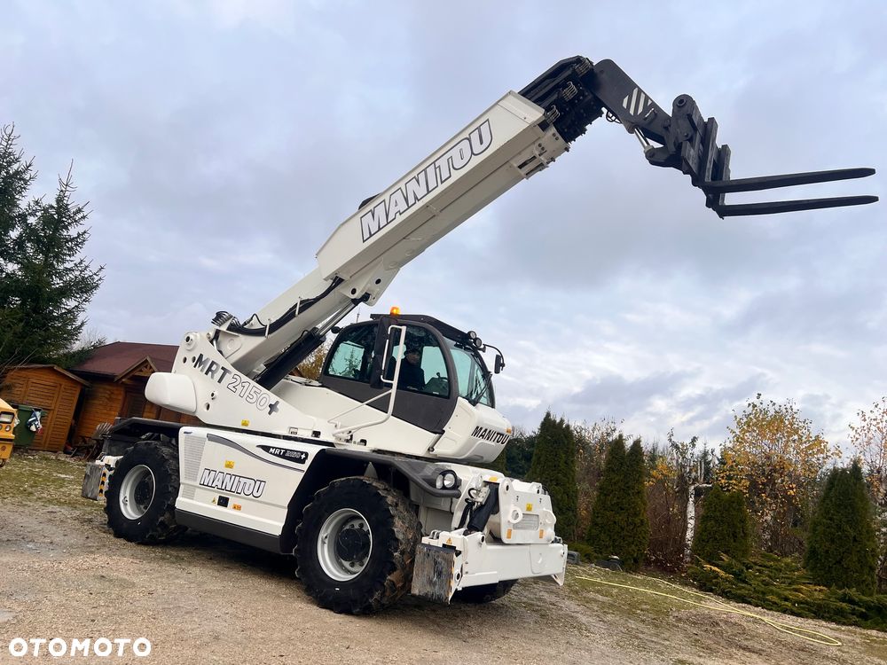 Manitou 2150 Mrt MANITOU ŁADOWARKA TELESKOPOWA Roto  widły kosz PILOT do sterowania  2016/17 1840 2540 2550 kolor od nowości biały Mercedes silnik manitou Roto Mrt 2150 - 34