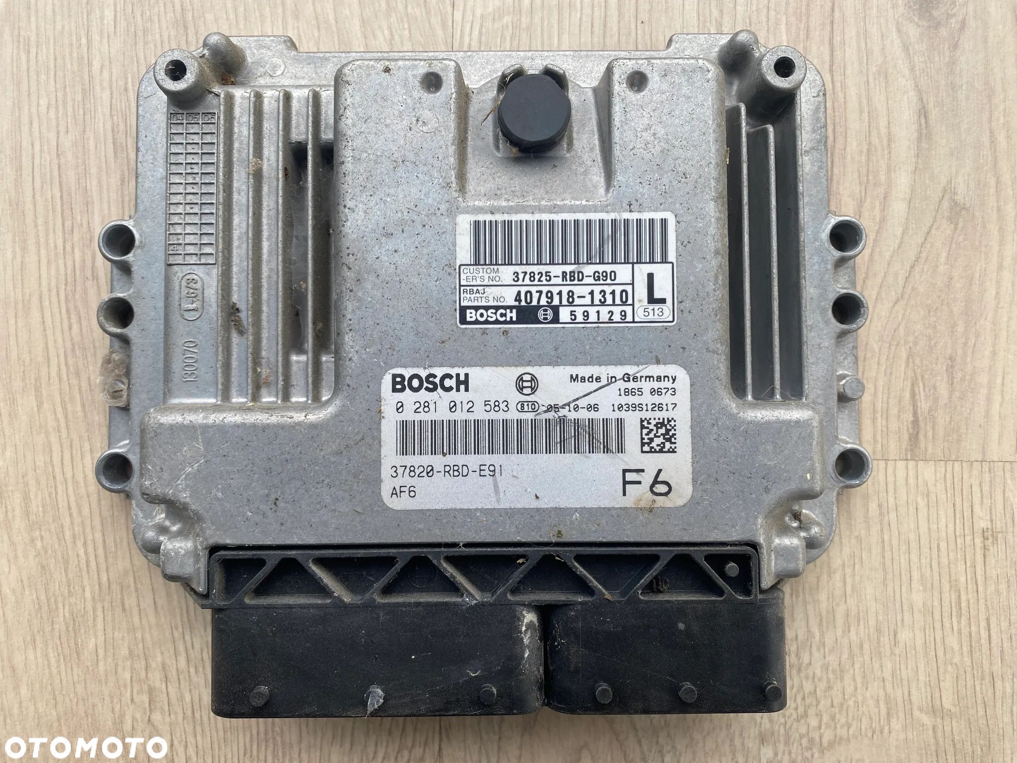 MODUŁ STEROWNIK KOMPUTER SILNIKA ECU HONDA ACCORD 2,2 I-CTDI 0281012583 - 1