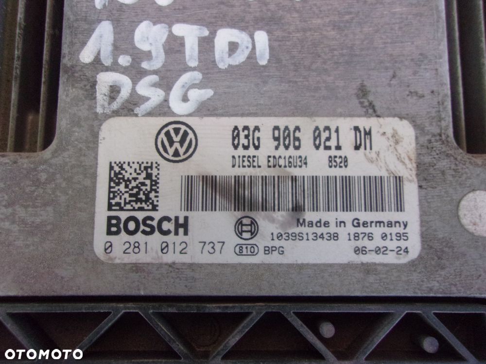 STEROWNIK KOMPUTER TOURAN 03G906021DM - 1