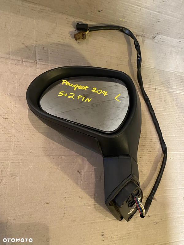Lusterko lewe Peugeot 207 5+2 7 pin OE