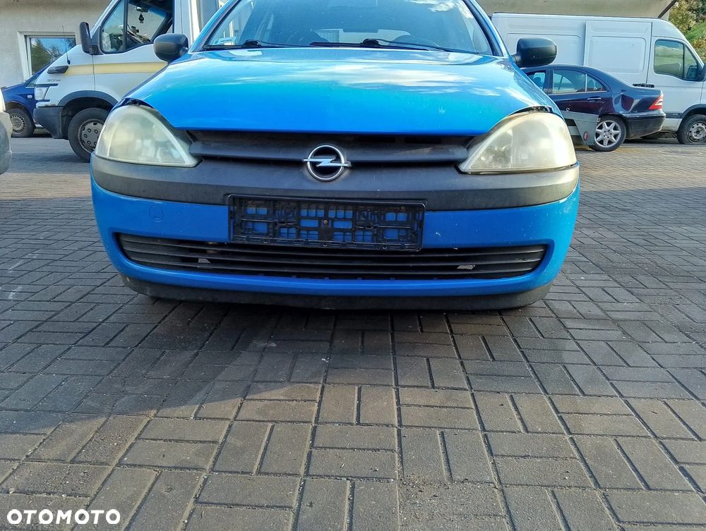 Opel Corsa C (02r.) 1.2 B 74KM. Silnik Z12XE Skrzynia F13BY lakier 20U.Cały na części. GWARANCJA !!! Przód Tył Zestaw Komplet Drzwi Klapa Zderzak Błotnik Maska Grill Atrapa Szyba Pas Lampa Lusterko Boczki Fotel Kanapa Kokpit Deska Rozdzielcza Przełącznik Włącznik Sterownik Przewody Wiązka Instalacja Moduł Komputer Czujnik Listwa Pompa Alternator Wtryski Głowica Rozrusznik Kompresor Sprzęgło Dwumas Silnik Skrzynia ABS Klimatyzacji Paliwa Wspomagania Kolektor Turbina Przepustnica Zawór Chłodnica Koło Hak Belka Sanki Zawieszenie Mcpherson Półoś Amortyzator Wydech Tłumik Zacisk Most - 2