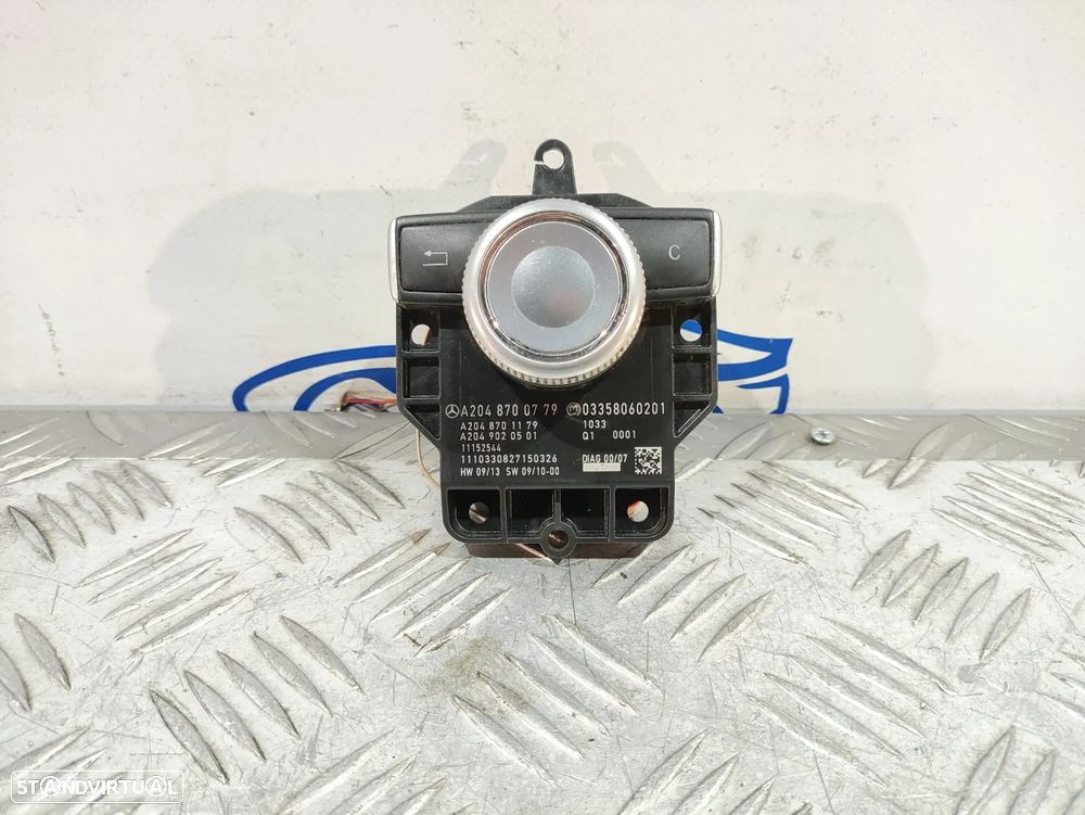 Comando Multifunções Joystick NAV Navegação Radio Mercedes Benz W204 Classe C W204 A2048700779 2007 - 2014 - 1