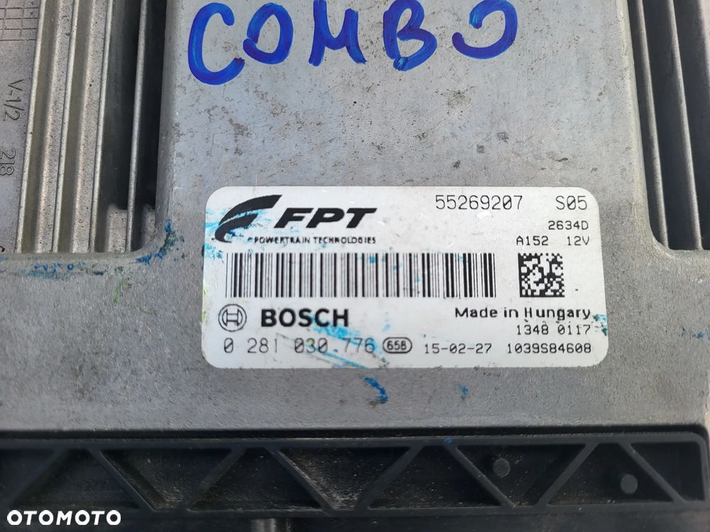 Opel Combo D 1.6 CDTI 105 KM 198A3000 Zestaw startowy do odpalenia Komputer Licznik Kluczyki BCM - 3