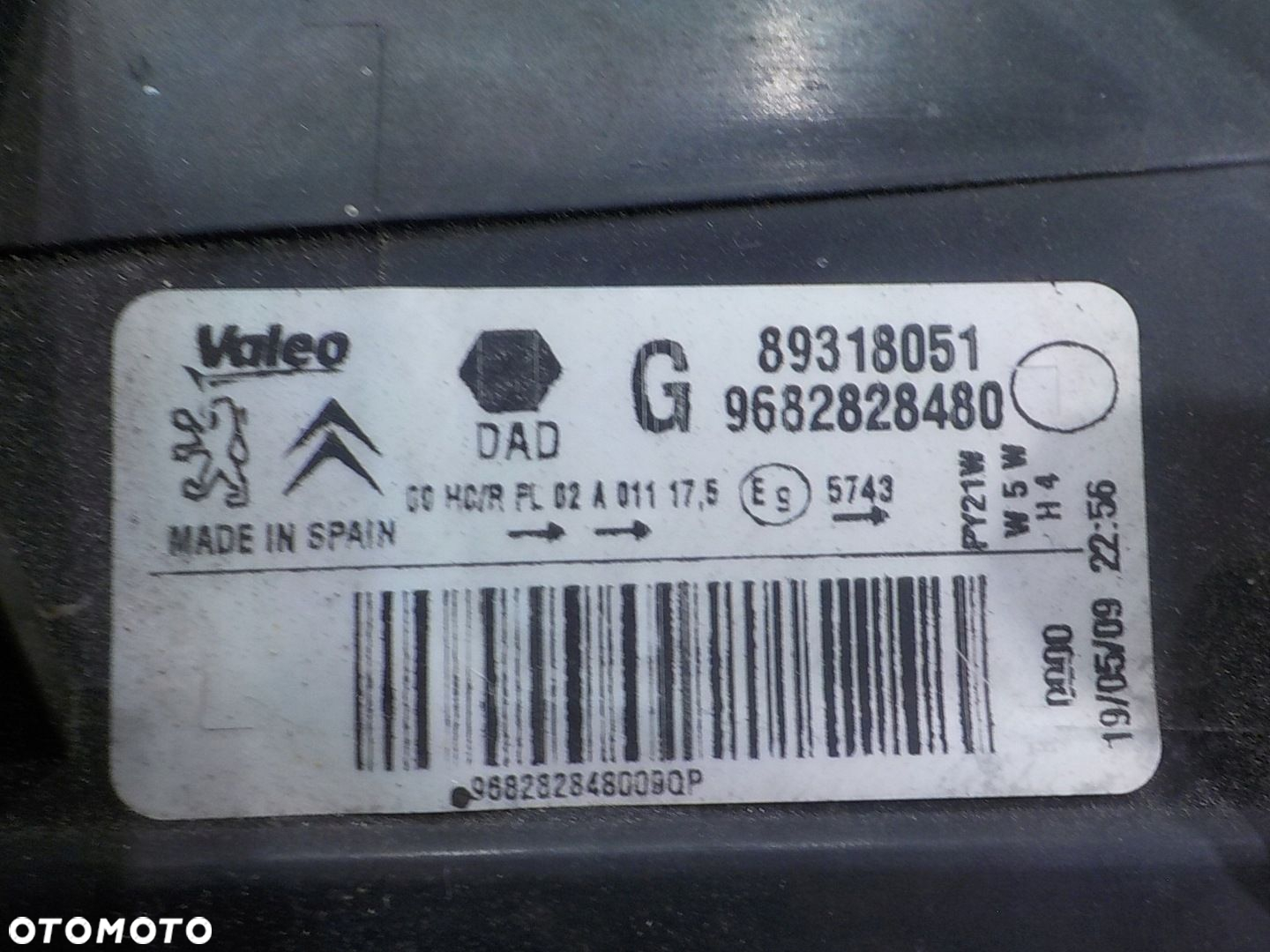 CITROEN BERLINGO PARTNER II III 1.6 HDI 09r VAN lampa lewa przod 89318051 - 6